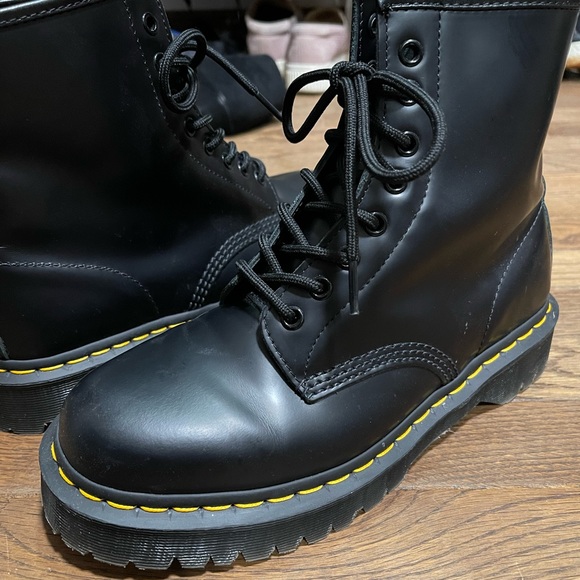 Women’s Doc Marten’s 1460 Bex Smooth Leather Platform Boots. - Picture 7 of 10